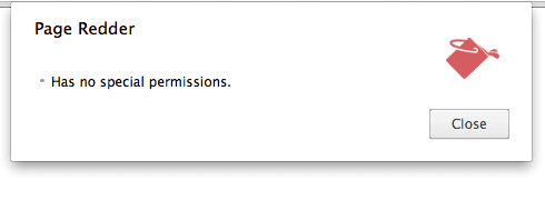Permissions UI with activeTab